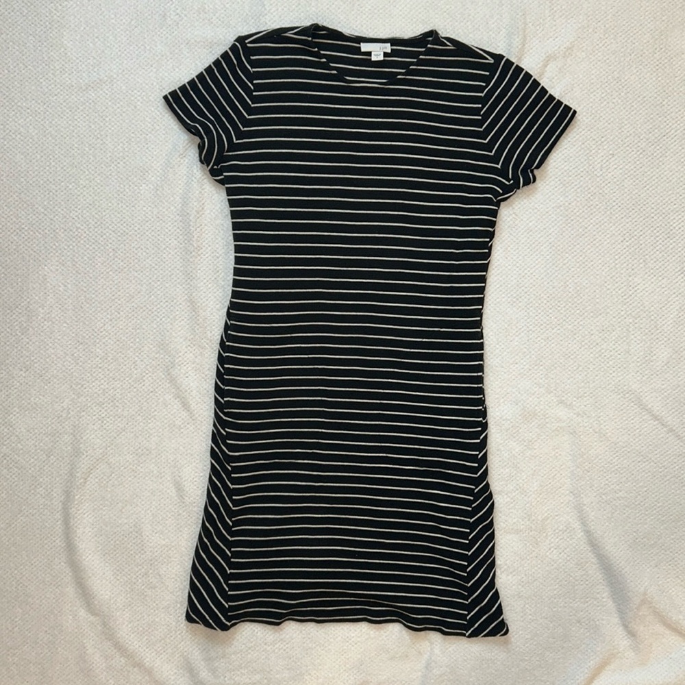 J Jill striped dress size small/ black and white